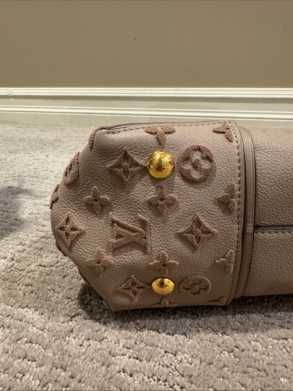 Louis Vuitton PM Mono Velour Galet Tote - Picture 12 of 16